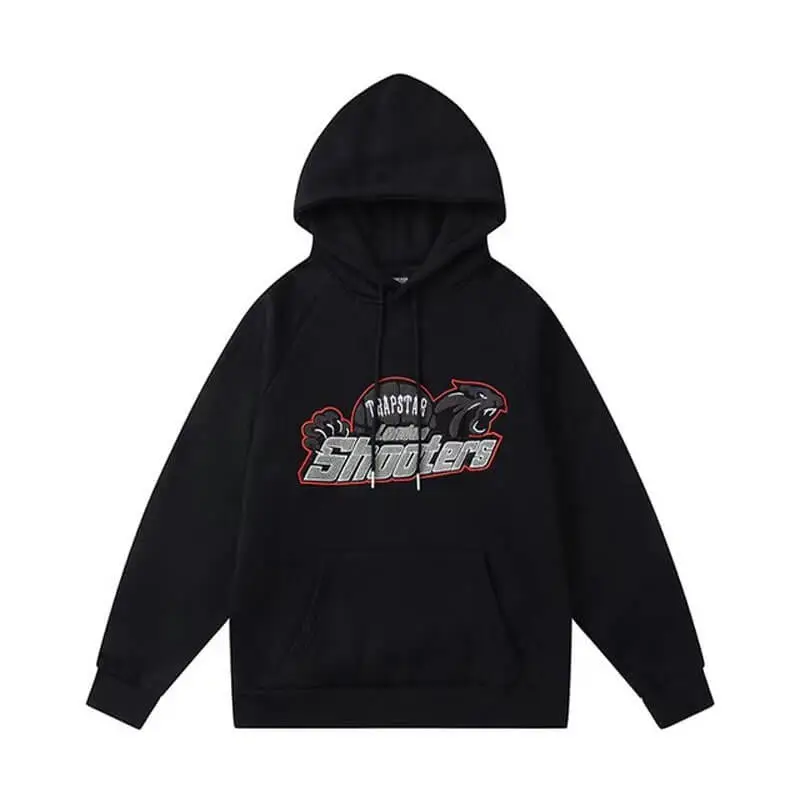 Black And Grey Trapstar Shooters Hoodie