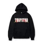 Long Sleeve Black Trapstar Hoodie Mens