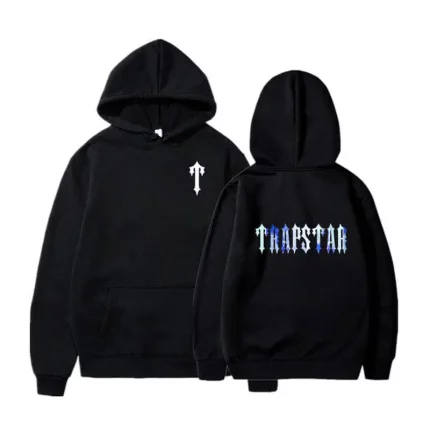 T Pattern Trapstar Blue and Pink Hoodie